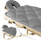 Double-sided Massage Table Pad Set With Face Cradle Cover Quilted Fleece 72 x33 