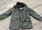 Vintage Medium N-3b Military Issue Extreme Cold Weather Parka   Snorkel Fur Hood
