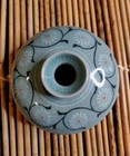 Vintage Korean Celadon Water Dropper  yeonjeok      Studio Pottery     Crackle Glaze