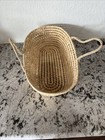 Small Baby Doll Moses Woven Basket With Handles Natural