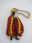 Hawaii Invites You Leather King Key Chain Antique Vintage 