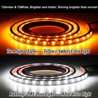 70  Inch Running Board Side Step Led Light Amber White Turn Signal Strip Bar Kit