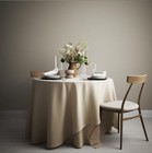100  Pure Linen Round Tablecloths 80inch Round For Dining buffet Parties
