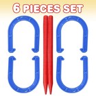 Gamie Horseshoes Tossing Game - Set Includes 4 Horse Shoes And 2 Stakes - Dur   