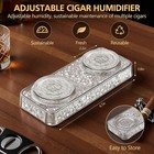 Huqrxfi Pre-filled Cigar Humidifier  Crystal Gel Xl  Transparent