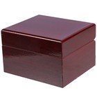  2 Count Red Bracelet Box Wood Pocket Watch Small Case For Gift Package Wooden
