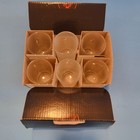 Set Of 6 Jagermeister Glass Shot Glasses Embossed Frosted  Jager 4cl  1 4fl Oz 