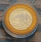 Ten Dollar Gaming Token Las Vegas Flamingo 50th An Hilton Casino Chip 999 Silver