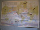 Vintage Whales Of The World   The Great Whales Map National Geographic Dec  1976