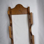 Vintage Rolling 6 Pin Rack Shelf Holder - Wall Mount