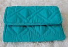 Vera Bradley Cotton Rfid Compact Trifold Wallet Blue-greenist Color Bill s Cards