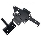 Sankins Self-locking Gate Latch Heavy-duty For Wood Gate  Steel Black  Black