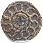 1787 N 10-g R-5 Pcgs Vf Details  1 Over Horizontal 1  Fugio Cent Colonial Copper