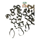 39-piece Holiday Cookie Cutter Lot    xmas Shapes  Metal   2 Rubber-edged Cutters