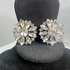 Gold Tn Rhinestone Shoe Clip Buckle Decoration Bridal Glam Party Classy Elegant