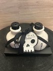 New Rae Dunn Halloween 2 Sided Poison Potion Ceramic Salt  pepper Shaker Set  4 