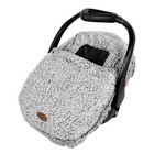 Jj Cole Car Seat Cover Cuddly Gray Baby Infant Carrier Winter Fall Protection