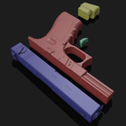 3d Printed Glock18 Extended Mag Pistol Prop Replica Cosplay Non-funcional 1 1