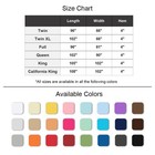 Brushed Microfiber Flat Sheet Only Super Soft Hotel Quality Top Sheet -