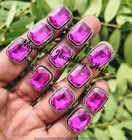 Best Buy Topaz Gemstone Rings 925 Sterling Silver Plated Handmade Lot Jewellery
