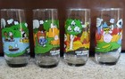 Camp Snoopy - Mcdonald   s Peanuts - Collection Glasses - Set Of 4 -  Vintage 1983