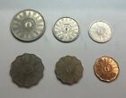 Full Set Iraq With Silver Coins  6 Pcs 1959  1 5 10 25 50 100 Fils   High Grade