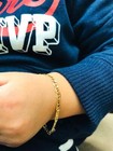  Pulsera Para Ni  os papa mama En Oro Laminado 14k Mariner Link families Bracelet