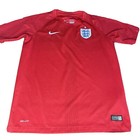 Nike Dri-fit England National Team Soccer Red Jersey 2014 Football Home Boy s Xl