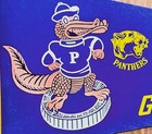 Vintage 1977 University Of Pittsburgh Panthers Football Pennant  Gator Bowl 