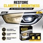 Headlight Restoration Kit 2-step 4 Wipes Headlight Cleaner   Uv Protection