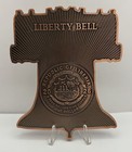 5 Oz  Liberty Bell 999 Fine Copper Shaped Round 250th Anniversary W  Bag   Coa