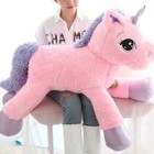 Giant Unicorn Stuffed Animal Toys large Pink Unicorns Plush Pillow Cushion For