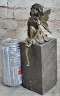 Vintage Austrian Vienna Bronze Of Butterfly Girl Angel Handcrafted Detailed Sale