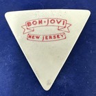 Bon Jovi Alec John Such Vintage Guitar Pick 1988 New Jersey Tour Red Please Read