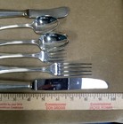 6 Pc Christofle Perles Replacement Silverplate Flatware Service 1 Person Paris