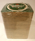 Vintage Carlsberg Pilsner Lager Beer Coasters Stack 100 Pack Sealed New Barware