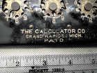 Antique Math Adding Tool  The Calculator Co  Grand Rapids Michigan  Brass Wheels