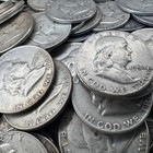  lot Of  1954 Franklin Half Dollar Coins  90  Silver  Choose Qty