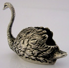 Novelty Sterling Silver Swan Pin Cushion Sewing Needlework 1977 45g Bird