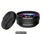 Wide Angle Macro Lens Camera 52mm Universal Conversion Lens For Dslr Camera