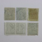 Lot Of 6 Australia Queen Elizabeth Ii Used Green Postage Stamps