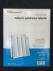 Office Depot White Inkjet laser Return Address Labels  1 2 In  X 1 3 4 Inch