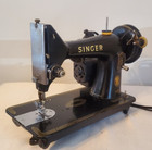 Serviced Singer  Model 99  Sewing Machine For Leather  Cotton  Lace attachments 
