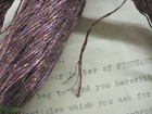 Vintage  Antique Multi Pink gold French Metallic Thread Fly Tying