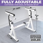 Piano Keyboard Stand - Z Style Adjustable And Portable Heavy Duty Music Stand   
