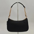 Signature Coach Teri Shoulder Bag Ca209 Pebbled Black