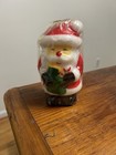 Santa Claus Frosty The Snowman Figural Candles   Vintage Christmas Candle