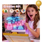 Popmer 16  Led Light Up Drawing Board White