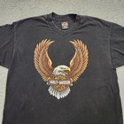 Vintage Harley Davidson Shirt Mens Xl Eagle Pacific Honolulu Hawaii 90s  flaws 