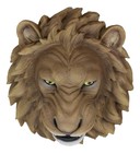 Large King Of The Jungle Roaring Lion Head Wall Mount Bust Sculpture Plaque 16 h